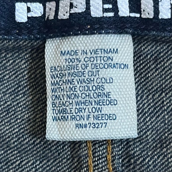 Urban Pipeline β’ vintage retro Y2K dark blue denim bootcut jeans - Picture 9 of 14